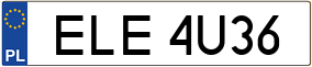 Trailer License Plate